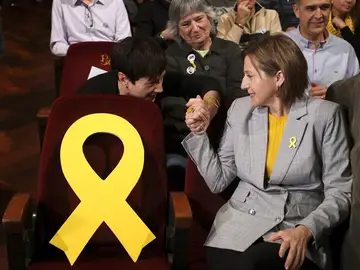 Carme Forcadell en un mitin en Sabadell Carme Forcadell en un mitin en Sabadell