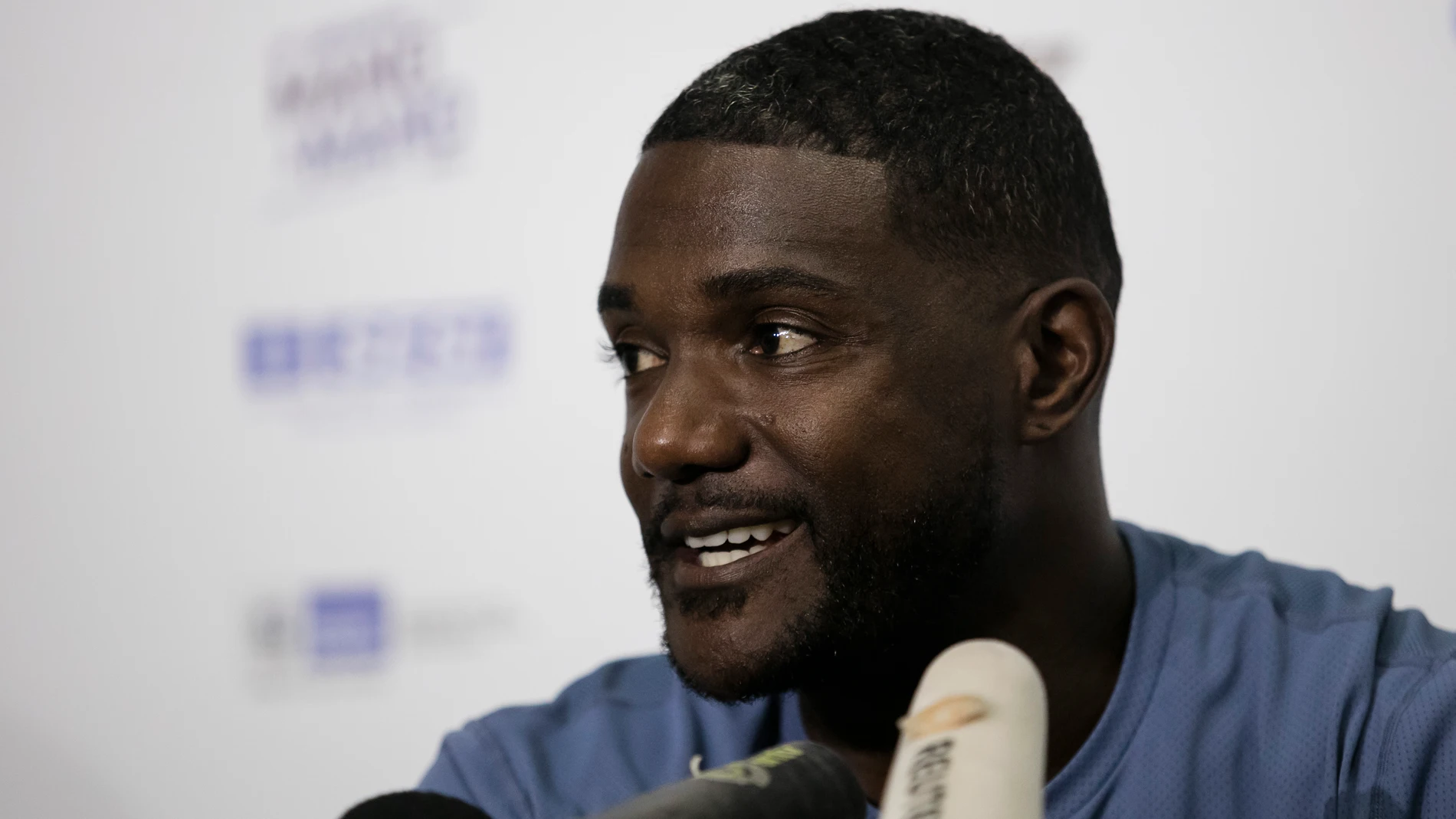 Justin Gatlin, en rueda de prensa Justin Gatlin, en rueda de prensa