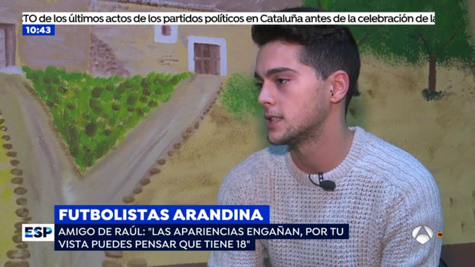Un amigo de Raúl, jugador de la Arandina C.F.: 