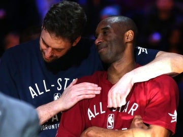 Pau Gasol y Kobe Bryant, en un 'All-Star' de la NBA