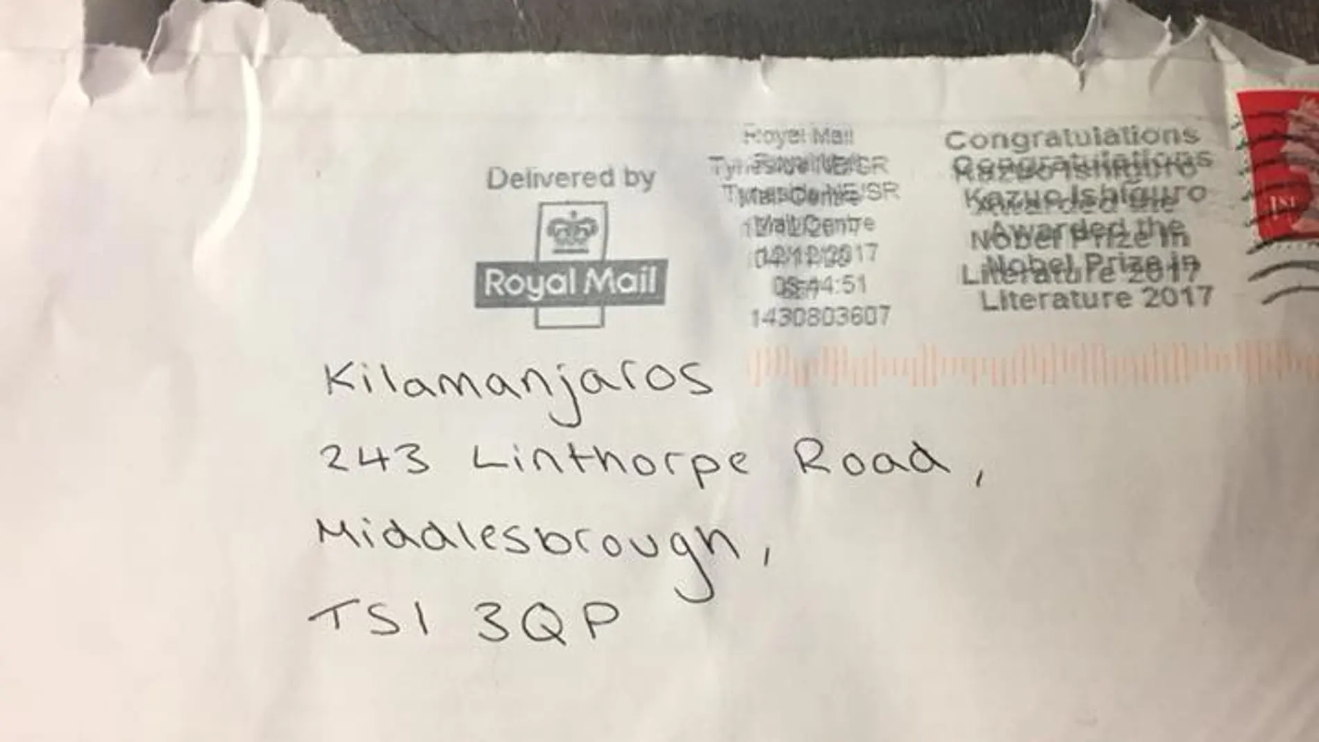 La carta enviada por los jóvenes La carta enviada por los jóvenes