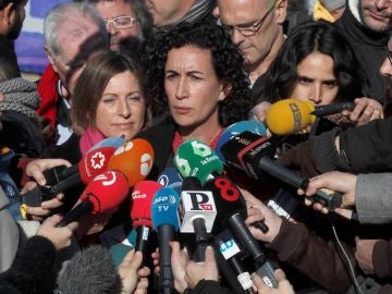 Marta Rovira ante los medios