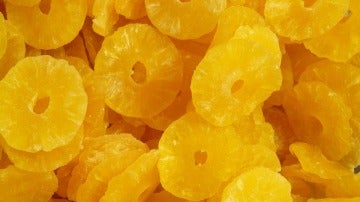 Ay, la piña seca o en almíbar.