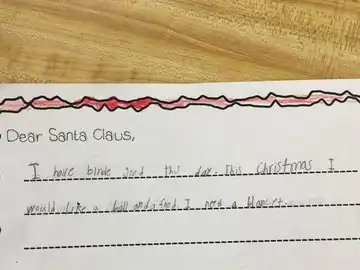 La carta de Crystal a Papá Noel La carta de Crystal a Papá Noel