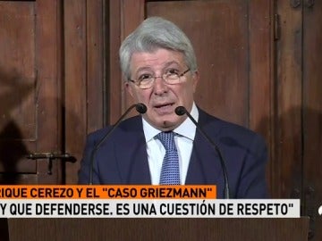 Cerezo, sobre el 'caso Griezmann': "Vamos a defender siempre los intereses de nuestro club"