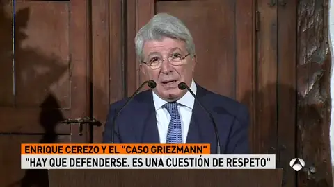 Cerezo, sobre el 'caso Griezmann': "Vamos a defender siempre los intereses de nuestro club" Cerezo, sobre el 'caso Griezmann': "Vamos a defender siempre los intereses de nuestro club"