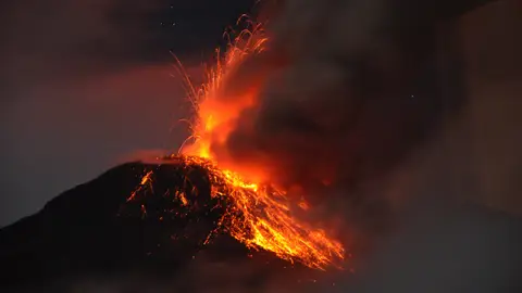 El volcán 'Reventador' El volcán 'Reventador'