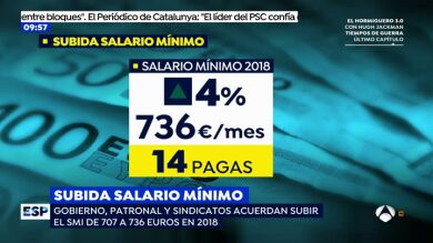 El Gobierno, la patronal y los sindicatos acuerdan subir el salario mínimo interprofesional