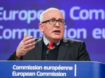 El vicepresidente de la Comisión Europea (CE), Frans Timmermans El vicepresidente de la Comisión Europea (CE), Frans Timmermans