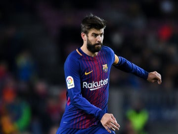 Gerard Piqué, en un partido con el Barcelona