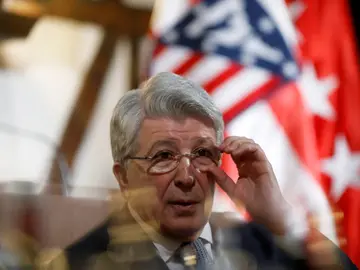 Cerezo, en la comida de Navidad del Atlético de Madrid Cerezo, en la comida de Navidad del Atlético de Madrid