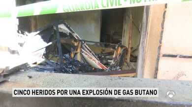 Heridas cinco personas a causa de una explosión de gas butano en una vivienda de Griñón (Madrid)