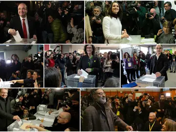 Candidatos y dirigentes votan Candidatos y dirigentes votan