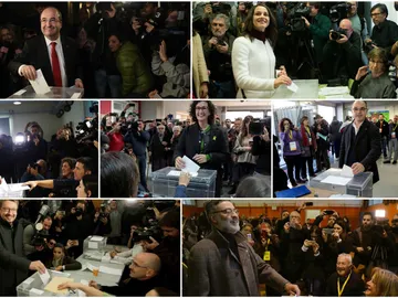 Candidatos y dirigentes votan Candidatos y dirigentes votan