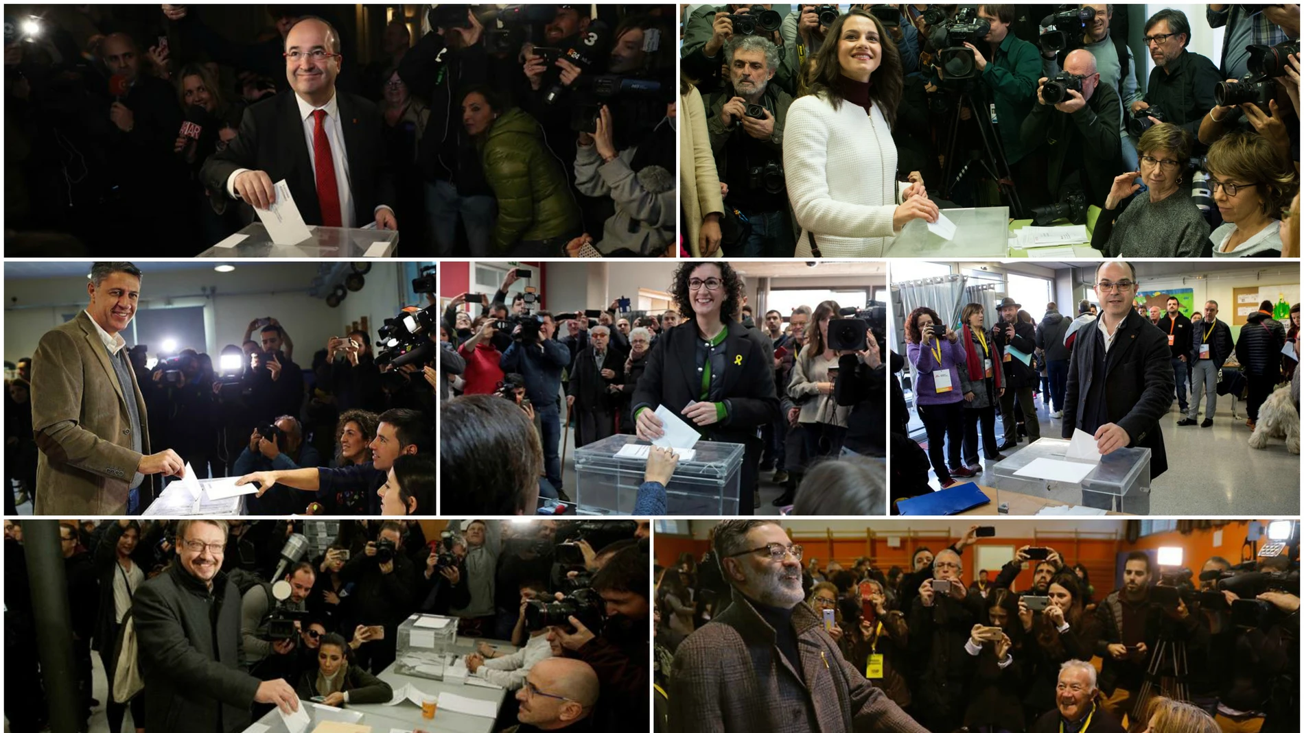 Candidatos y dirigentes votan Candidatos y dirigentes votan