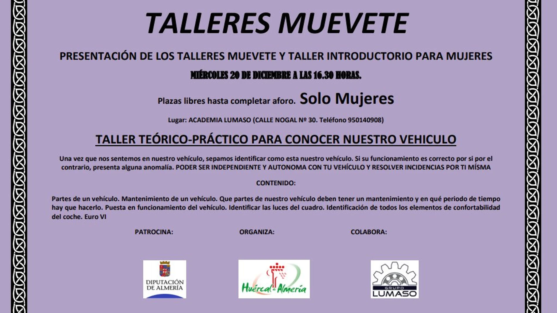 El cartel del curso El cartel del curso