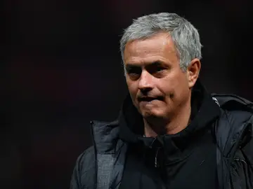 José Mourinho, en el partido ante el Bristol José Mourinho, en el partido ante el Bristol