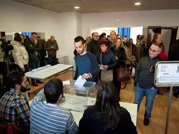 Votación en Cataluña Votación en Cataluña