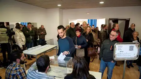 Votación en Cataluña Votación en Cataluña