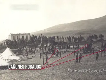 Los rifeños atacaban Melilla con los cañones españoles que robaron Los rifeños atacaban Melilla con los cañones españoles que robaron