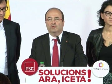 Primeras palabras de Iceta tras conocer los resultados