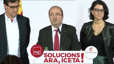 Primeras palabras de Iceta tras conocer los resultados