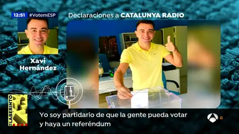 Xavi Hernández: "Que en un país democrático haya presos políticos me parece muy fuerte" Xavi Hernández: "Que en un país democrático haya presos políticos me parece muy fuerte"