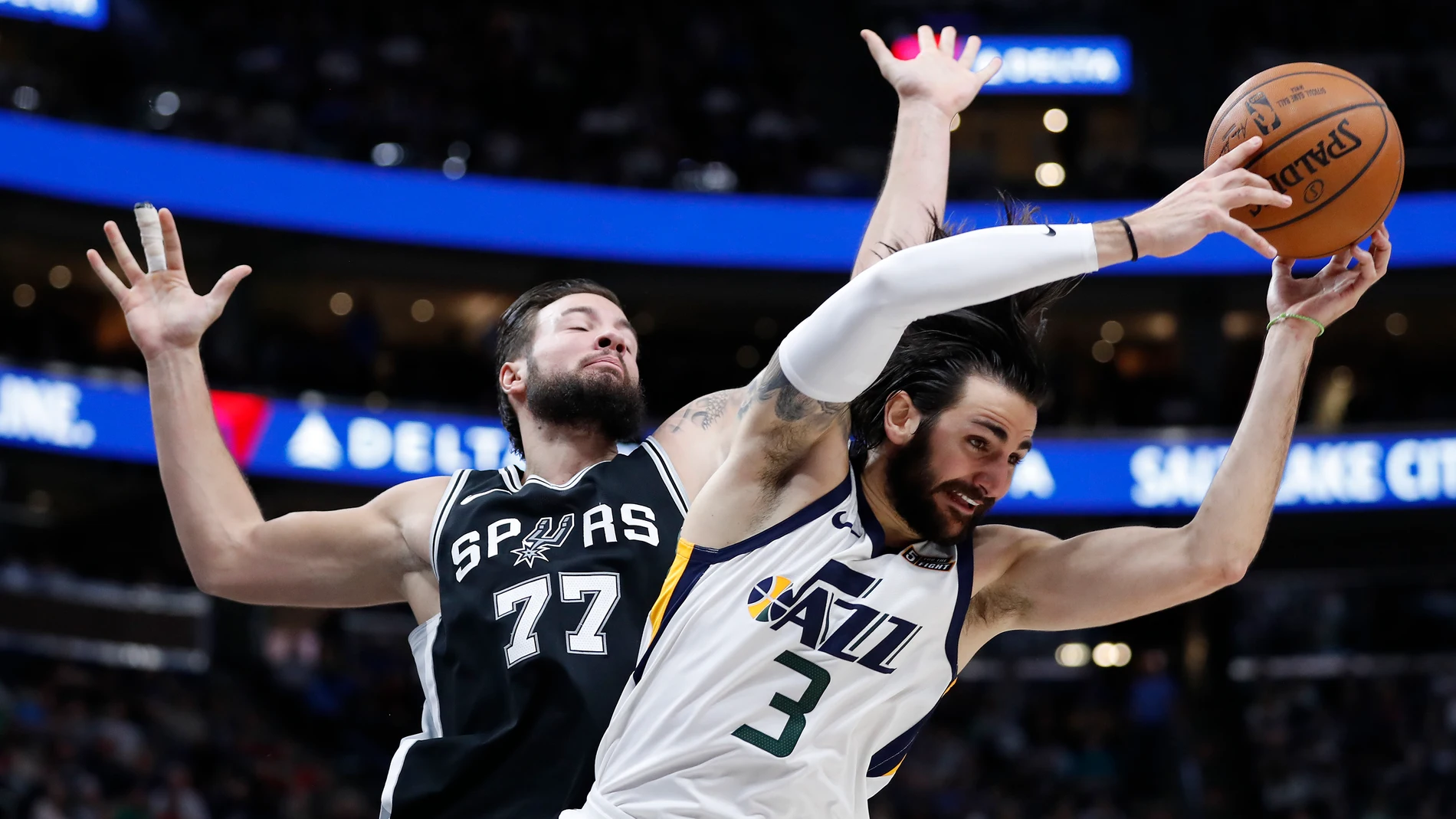 Ricky Rubio, en acción ante los Spurs Ricky Rubio, en acción ante los Spurs