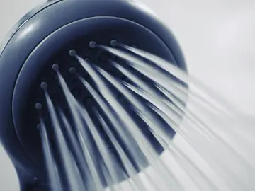 Imagen de archivo de una ducha Imagen de archivo de una ducha