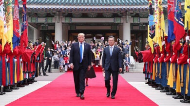El presidente de Corea del Sur propone a Donald Trump para el Nobel de la Paz