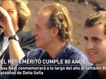 El Rey emérito Juan Carlos I cumple 80 años en un año que también se conmemoran 40 años de la Constitución