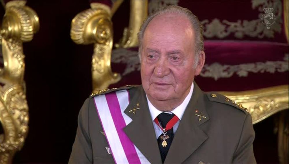 El rey Juan Carlos durante la Pascua Militar