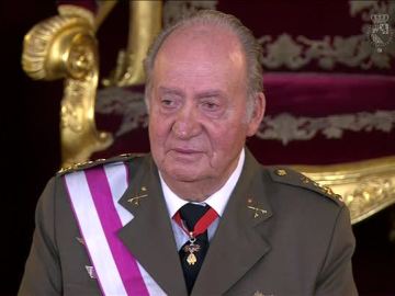 El rey Juan Carlos durante la Pascua Militar