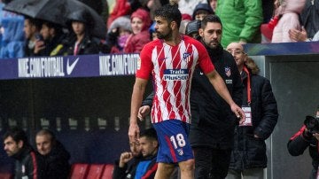 Diego Costa, tras ser expulsado ante el Getafe