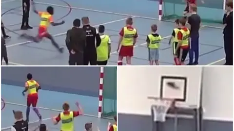 Gol y canasta al mismo tiempo Gol y canasta al mismo tiempo