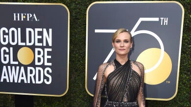 Diane Kruger y Norman Reedus confirman su relación con un beso en los Globos de Oro 2018