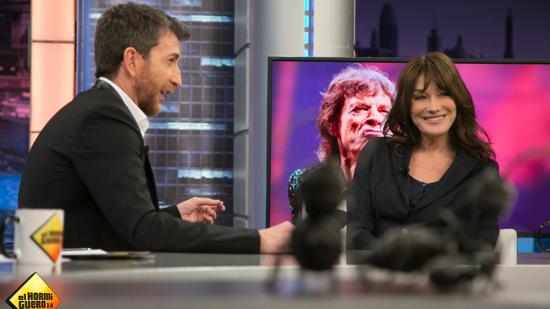 Carla Bruni se sincera: ¿Es más alto Pablo Motos o Nicolas Sarkozy?