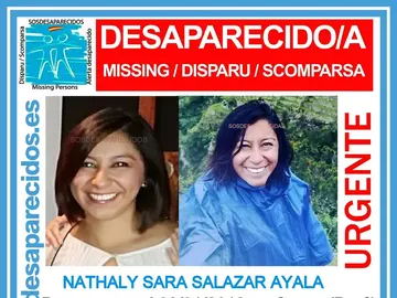 Nathaly Salazar Ayala, desaparecida en Perú Nathaly Salazar Ayala, desaparecida en Perú