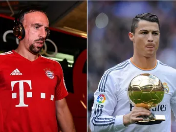 Ribéry y Cristiano Ronaldo Ribéry y Cristiano Ronaldo