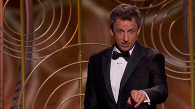 Globos de Oro 2018: Seth Meyers no se olvida de Harvey Weinstein en su monólogo inicial