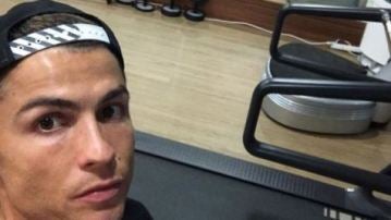 Cristiano en el gimnasio