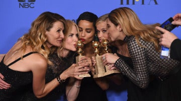 El reparto de 'Big Little Lies' con sus premios