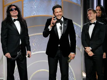 James Franco tras recibir el Globo de Oro a Mejor Actor James Franco tras recibir el Globo de Oro a Mejor Actor