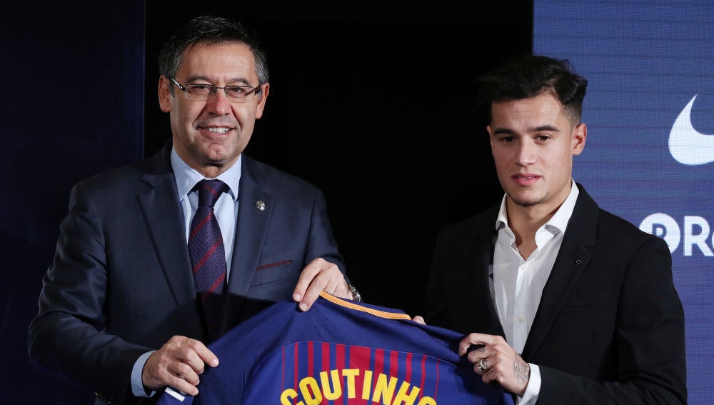 Coutinho en su presentación