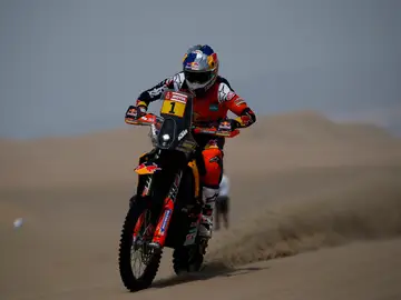 Sam Sunderland, en acción en el Dakar 2018 Sam Sunderland, en acción en el Dakar 2018