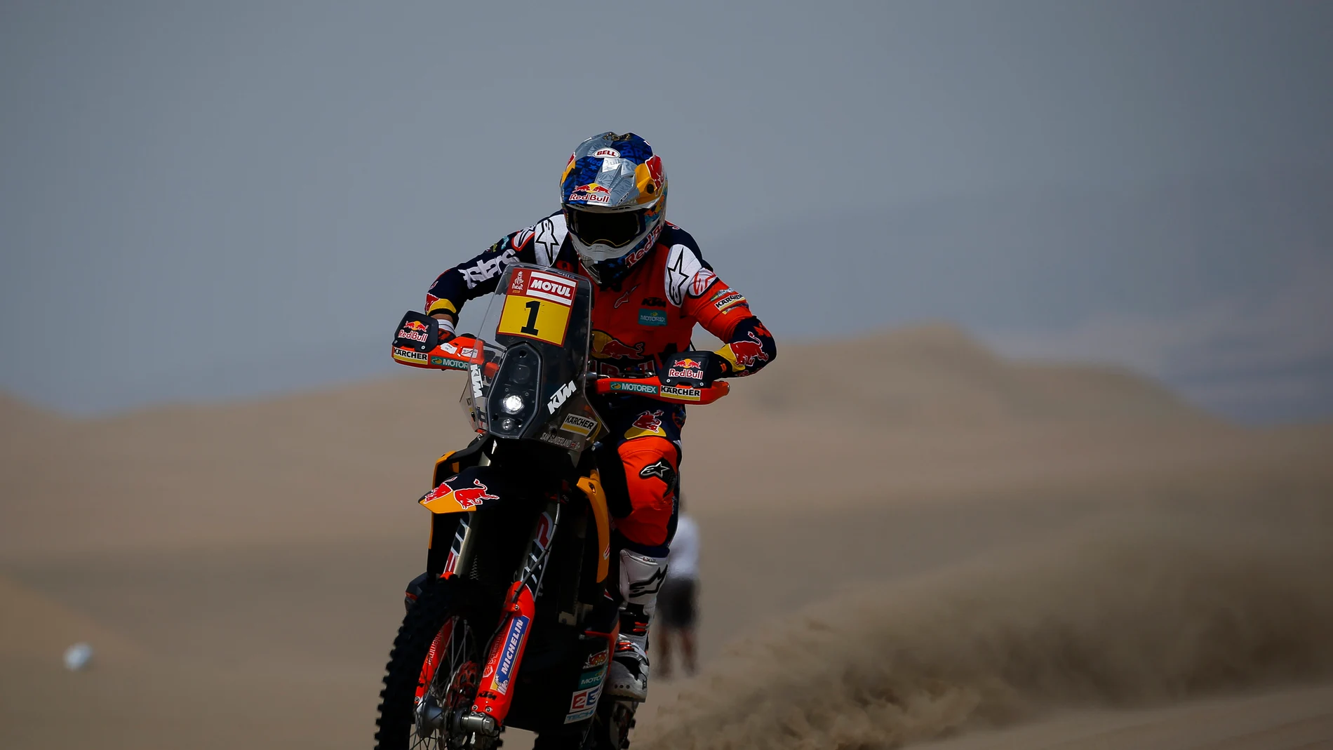Sam Sunderland, en acción en el Dakar 2018 Sam Sunderland, en acción en el Dakar 2018