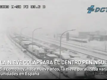 La nieve colapsaba varias comunidades céntricas de España hace nueve años La nieve colapsaba varias comunidades céntricas de España hace nueve años