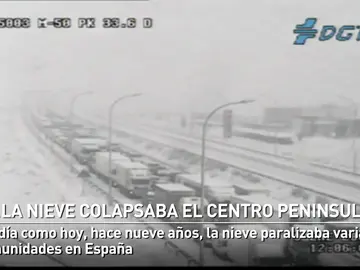 La nieve colapsaba varias comunidades céntricas de España hace nueve años La nieve colapsaba varias comunidades céntricas de España hace nueve años