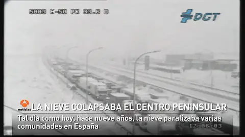 La nieve colapsaba varias comunidades céntricas de España hace nueve años La nieve colapsaba varias comunidades céntricas de España hace nueve años
