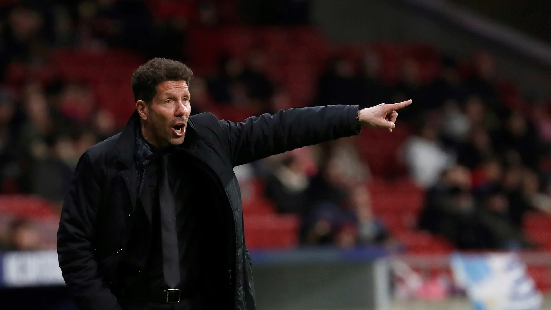 Simeone, durante un partido con el Atlético Simeone, durante un partido con el Atlético